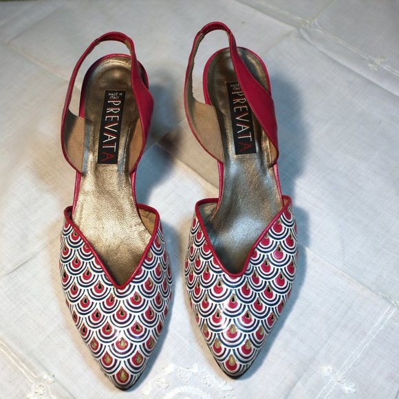 Ladies Fuchsia Pink Leather Shoes by Prevata - Picture 1 of 7